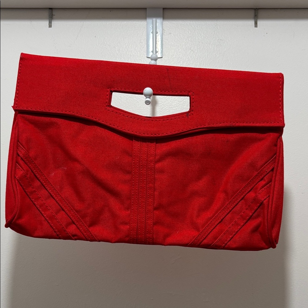 Vintage 80’s Red Clutch Bag
